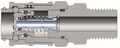 Dixon 1PDM2 1/8" DIAGONOSTIC NIPPLE 1/4"NPTF    Body Material: STEEL Body Size: 1/8"